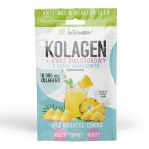 INTENSON Kolagen o smaku ananasowym kwas hialuronowy wit. C 11,4g 1 saszetka