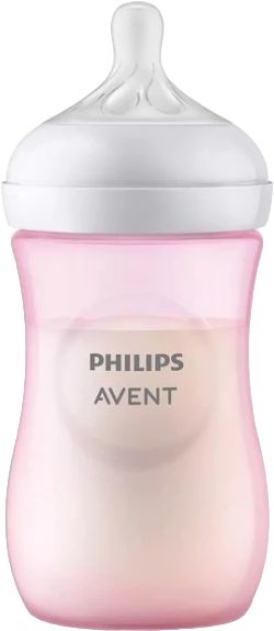 AVENT Responsywna Butelka NATURAL różowa 260ml