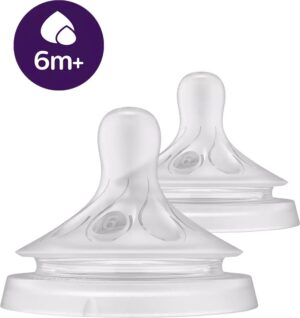 AVENT Responsywny smoczek na butelkę NATURAL do gęstych pokarmów