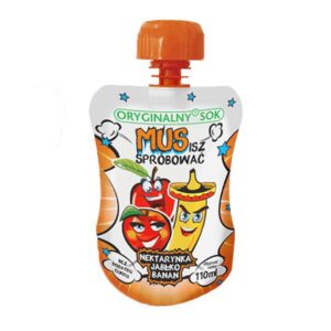 ORYGINALNY SOK Mus Nektarynka/Jabłko/Banan 110g