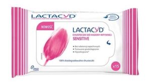 LACTACYD Chusteczki do higieny intymnej SENSITIVE 15szt.