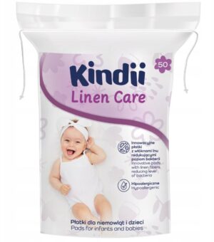 KINDII Płatki dla niemowląt i dzieci Linen Care 50szt.