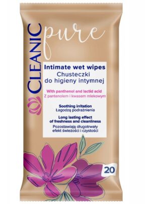 CLEANIC Chusteczki do higieny intymnej PURE 20szt.