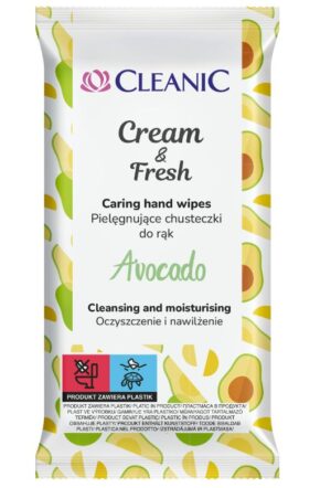 CLEANIC Chusteczki pielegnujące do rąk Cream&Fresh 15szt.