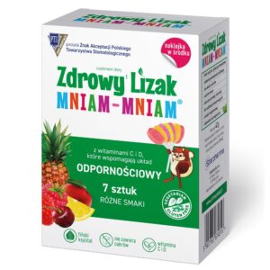 Starpharma Zdrowy Lizak Mniam-Mniam z wit. C i D (mix 7 smaków)