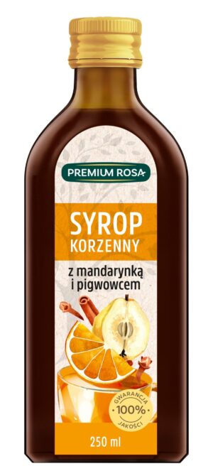 Premium Rosa Syrop korzenny z mandarynką i pigwowcem, 250 ml