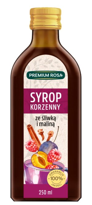 Premium Rosa Syrop korzenny ze śliwką i maliną, 250 ml