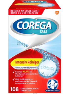 COREGA TABS BIO FORMUŁA Tabletki czyszczące do protez zębowych 108szt