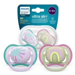 AVENT Smoczki do uspokajania ULTRA AIR 0-6m Unisex 2szt