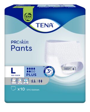 TENA Pants ProSkin Plus L OTC Edition (100-135 cm), majtki chłonne, 10 sztuk