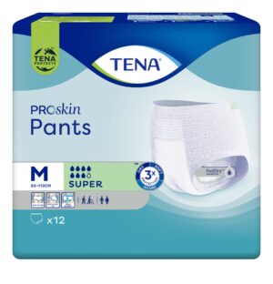 TENA Pants Super M (80-110 cm), majtki chłonne, 12 sztuk