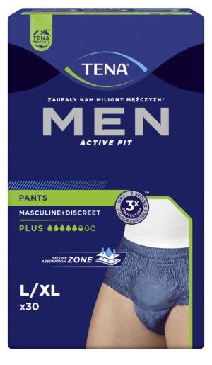 TENA Men Pants Plus L/XL (95-130 cm), bielizna chłonna, 30 sztuk