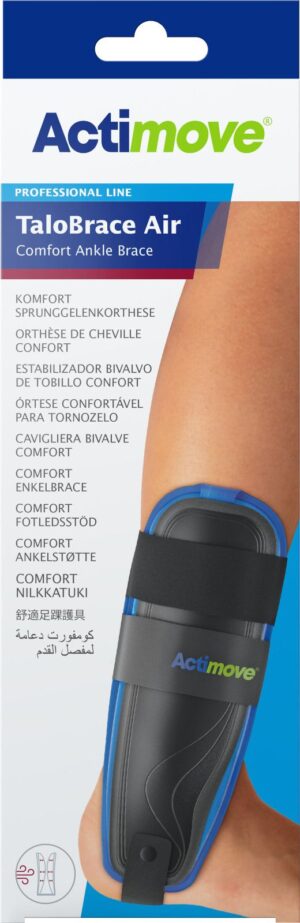 ACTIMOVE PRO TALOBRACE AIR Orteza stawu skokowego z powietrznymi poduszkami pneumatycznymi rozm. S/M (prawa) czarny