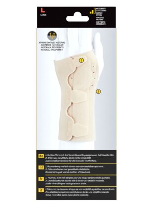 3M FUTURO Dwustronny stabilizator nadgarstka z szyną (beżowa), rozm. L