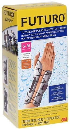 3M FUTURO Wodooporny stabilizator nadgarstka, prawa ręka, rozm. S/M