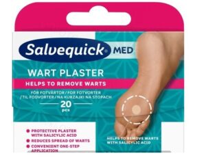 SALVEQUICK Med plastry na kurzajki na stopach 20szt.