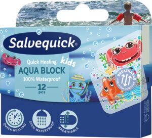 CD SALVEQUICK Plastry dla dzieci AQUA BLOCK KIDS 12szt.