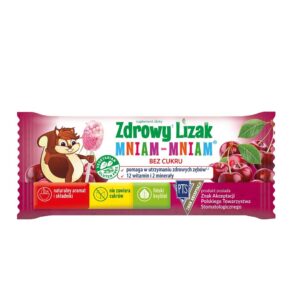 Starpharma Zdrowy Lizak Mniam-Mniam WIŚNIA bez cukru 40szt.
