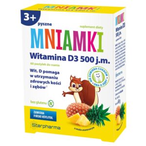 Starpharma Mniamki Witamina D3 500 j.m. 60 pastylek