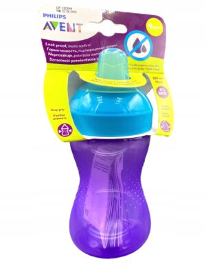 AVENT Kubek z miękkim ustnikiem 9m+ 300ml fioletowy