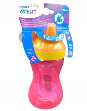 AVENT Kubek z twardym ustnikiem 18m+ 300ml różowy