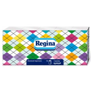 REGINA Chusteczki Higieniczne KRATKI 4 warst. 10szt.