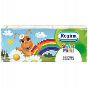 REGINA Chusteczki Higieniczne ŚWIAT MILLI 4 warst. 10szt.