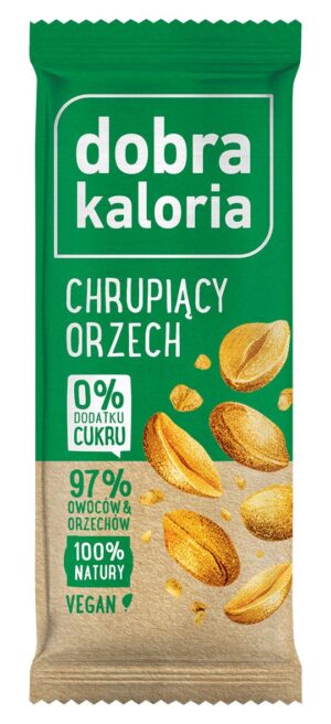 KUBARA Dobra Kaloria Baton Owocowy Chrupiący Orzech 35g