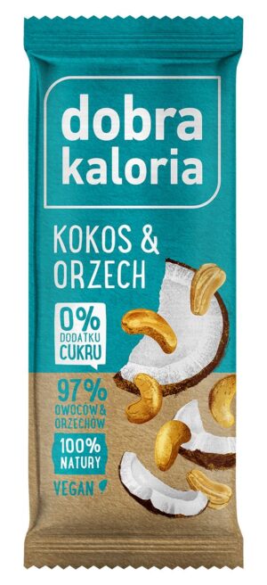 KUBARA Dobra Kaloria Baton Owocowy Orzech & Kokos 35g