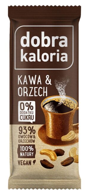 KUBARA Dobra Kaloria Baton Owocowy Kawa & Orzech 35g