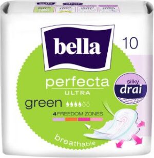 BELLA Podpaski Supercienkie PERFECTA Ultra Green 10szt.