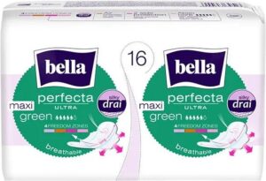 BELLA Podpaski Supercienkie PERFECTA Maxi Green 2x8szt.