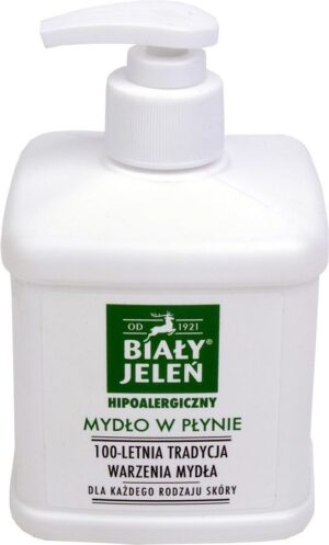 BIAŁY JELEŃ Hipoalergiczne mydło w płynie z pompką 500ml
