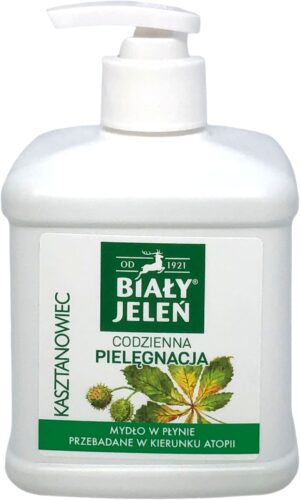 BIAŁY JELEŃ Hipoalergiczne mydło w płynie z pompką Kasztanowiec 500ml