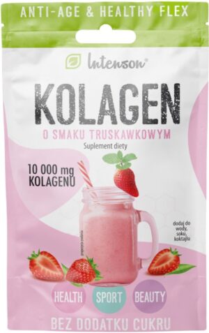INTENSON Kolagen o smaku truskawkowym 10,7g