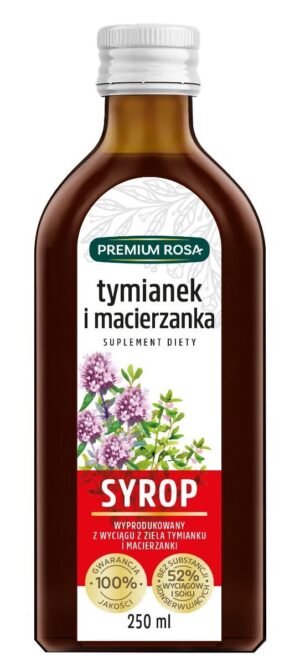 PREMIUM ROSA Syrop suplement diety z Tymianku i Macierzanki 250ml