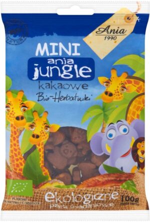ANIA Herbatniki Bio Jungle z Kakao 100g