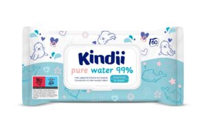 Chusteczki dla niemowląt i dzieci KINDII Wipsy 60 Pure Water 99%