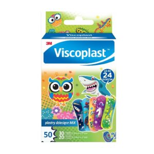 3M VISCOPLAST Plastry dziecięce MIX 2 rozmiary pudełko 50szt.