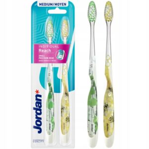 JORDAN Szczoteczka INDIVIDUAL REACH - średnia 2-pack