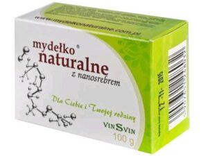 VINSVIN KOSTKA Mydełko Naturalne z nanosrebrem 100g