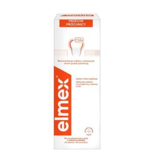 ELMEX Płyn do płukania jamy ustnej przeciw próchnicy (czerwony) 400ml