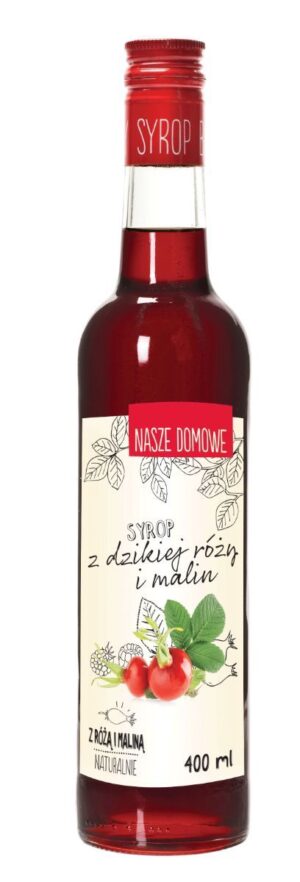 PREMIUM ROSA Syrop z Dzikiej Róży i Malin 400ml