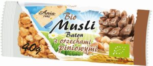 ANIA Bio Baton Musli z Orzechami Piniowymi 40g