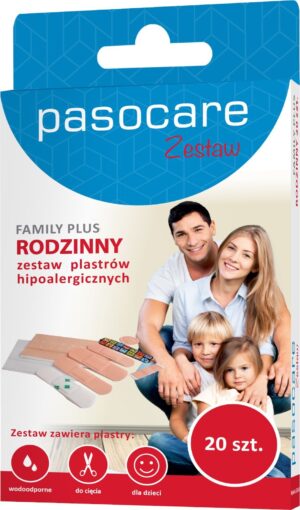 PASOCARE zestaw plastrów FAMILIJNYCH 20szt.