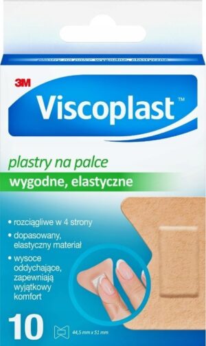 3M VISCOPLAST plastry na palce 44,5mm x 51mm 10szt.
