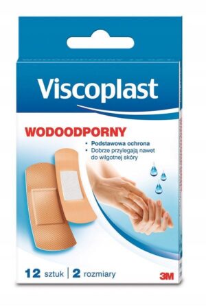 3M VISCOPLAST wodoodporny zestaw plastrów 2 rozmiary 12szt.