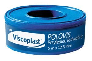 3M VISCOPLAST POLOVIS przylepiec jedwabny w rozmiarze 5m x 12.5mm rolka 1szt.