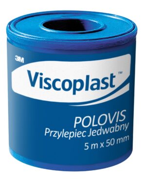 3M VISCOPLAST POLOVIS przylepiec jedwabny w rozmiarze 5m x 50mm rolka 1szt.