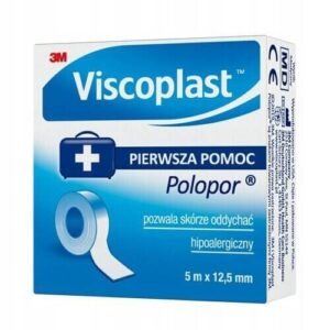 3M VISCOPLAST POLOPOR przylepiec w rozmiarze 5m x 12.5mm pudełko 1szt.